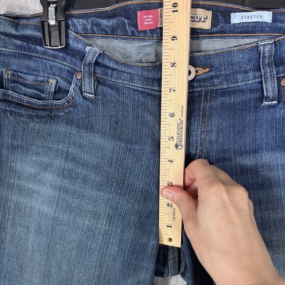 Y2K Old Navy Bootcut Ultra Low Rise Jeans 10P Stretch Faded Western 29 Inseam - Picture 7 of 11